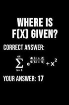 Where Is F(x) Given? Correct Answer