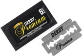 Derby Premium 5 stuks Double Edge Blades Shavette Mesjes - voor shavette of safety razor