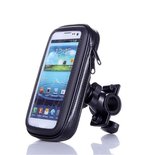 DrPhone Waterdicht Fietshouder voor Mobiel - Waterbestendig - Schokbestendig - Afneembaar - Fiets/Mountainbike/Motor/Scooter - Frametas - Inclusief bevestiging - 5.2 inch t/m 6.3 inch XL formaat