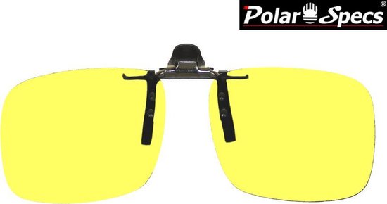 Kalmte rijst delicaat Polar Specs® 46x132 mm. Aluminium Opklapbare Voorhanger – Clip on Nachtbril  – Brilclip... | bol.com