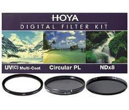 Hoya Digital Filter Kit II 62mm - UV, Polarisatie en NDX8 filter - Hoya