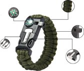 Survival paracord armband met 5 functies