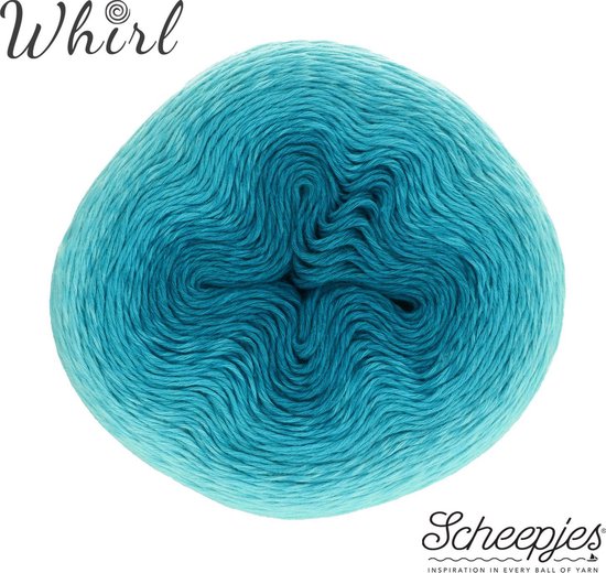 Foto: Scheepjes whirl 1000m turquoise turntable