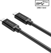 Orico USB-C naar USB-C laad- en datakabel USB3.1 Gen2 - 4K - 1M - Zwart