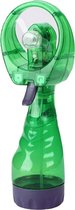 Draagbare handventilator met mist spray | inclusief waterreservoir | verkoeling met water | waterspray | tafelventilator | groen