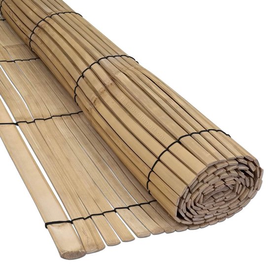 Bamboe Schutting Halfrond Donker | bol.com
