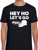 Hey ho lets go festival t-shirt zwart heren L