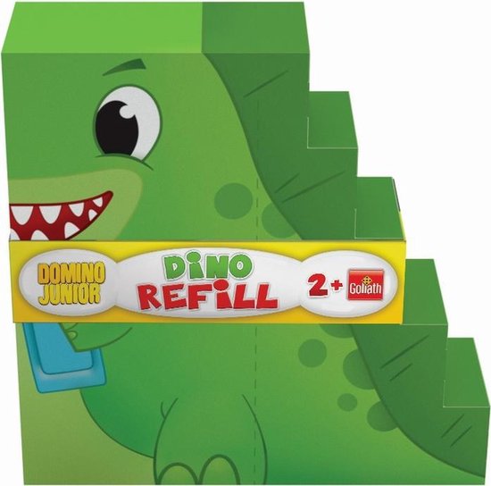 Afbeelding van het spel Goliath Domino Junior Twister Dino Refill 30 Dominostenen