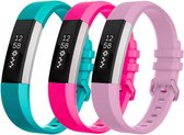 YONO Siliconen bandjes - Fitbit Alta (HR) - 3-pack - Small