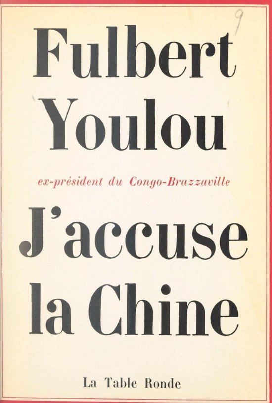J'accuse la Chine - cover