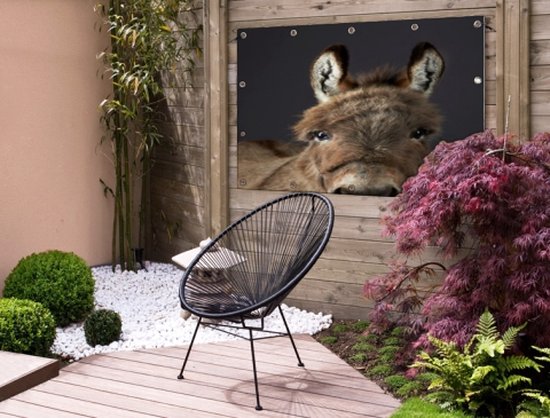 Portrait chevalet Affiche de jardin 100x200 cm - Toile de jardin / Toile d'extérieur / Peintures d'extérieur (décoration de jardin) XXL / Groot format!