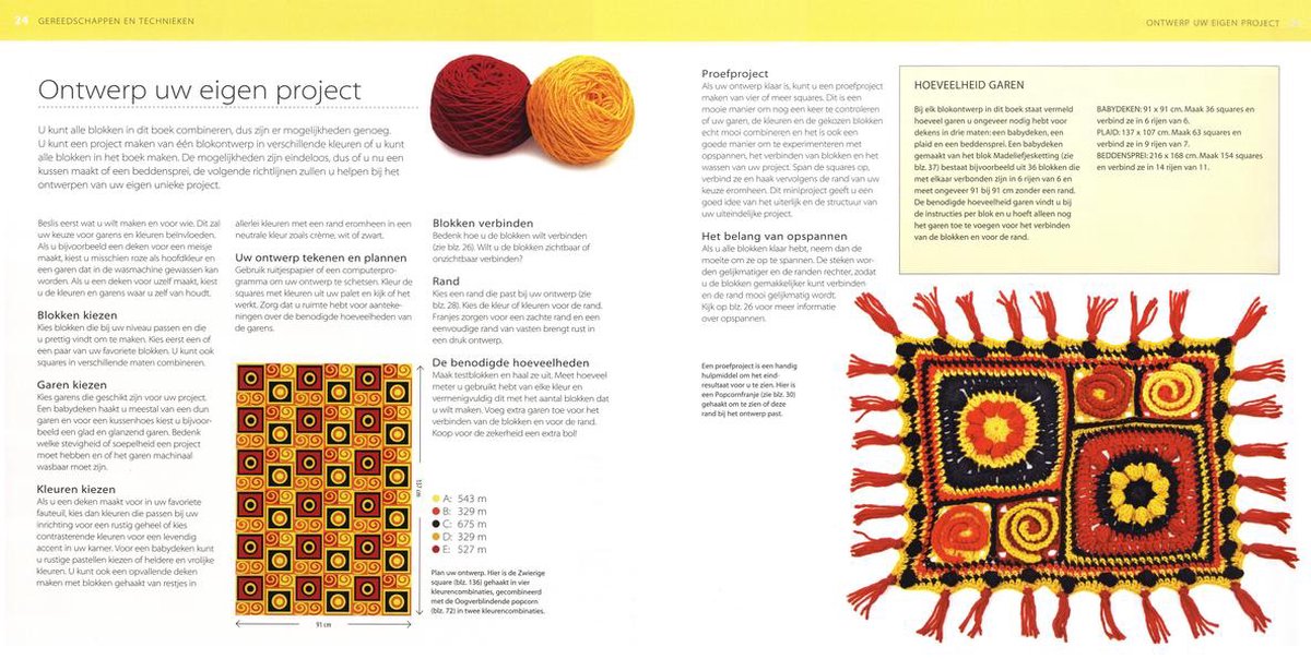 100 Granny Squares to Crochet Patterns Book in PDF afghans, Clothing,  Crafts, Beginner, Expert, Motifs, Design K101 