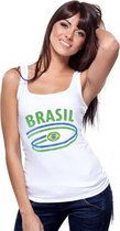 Witte dames tanktop Brazilie L