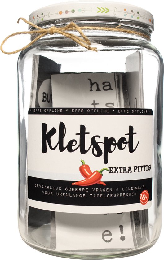 Kletspot Extra PITTIG | Kletskaarten | Kletsspel | 18+