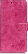 Shop4 - Samsung Galaxy A20e Hoesje - Wallet Case Vintage Roze