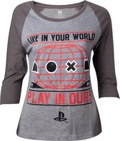 Playstation - Female raglan shirt - L