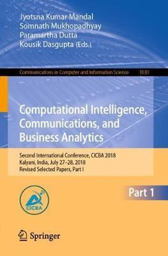 Computational Intelligence Communications and Business Analy ... - cover