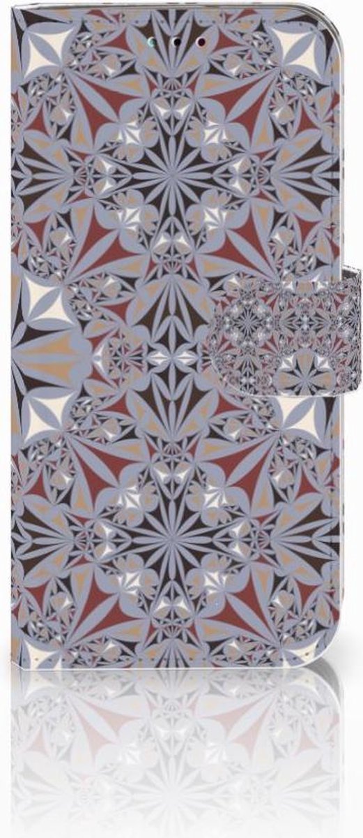 Book Case voor Samsung Galaxy A40 Bookcase Flower Tiles