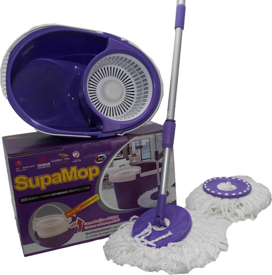 Essuie-pieds Supa Mop - Spinner Mop, violet