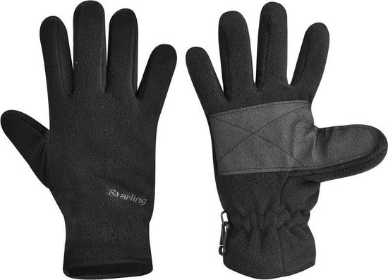 Fleece handschoenen Starling zwart voor kinderen 140 (10 jaar) | bol.com