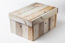 Coffret cadeau aspect bois rectangulaire 10 pièces - 25x35x18cm - Boîte de rangement - Coffret cadeau - Coffret cadeau - Emballage cadeau