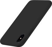 DrPhone iOS Smartphone XS MAX (6.5 inch) siliconen hoesje - TPU case - Ultra dun flexibele hoes - Zwart