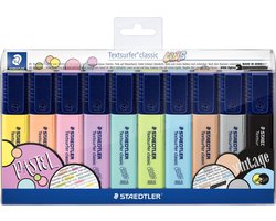 STAEDTLER Textsurfer classic tekstmarker - set 10 st new
