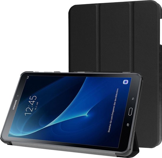 Samsung Galaxy Tab A 10.1 2016 Hoesje Book Case Tablet Cover - Zwart