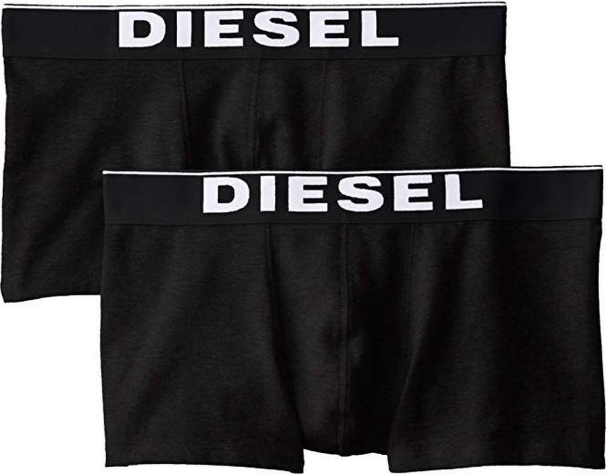 DIESEL SHORT 2 PACK ESSENTIAL COTTON STRETCH BOXER TRUNK H 00CGDH 00JKMA 02-Extra Large