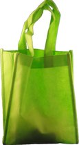 Cadeautasje 19x9x22cm - appelgroen - 25 stuks