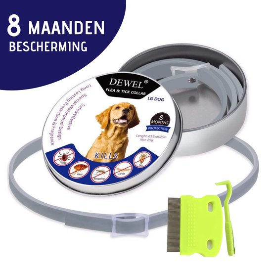 Speels Somatische cel feedback Teken- en Vlooienband voor honden - Anti vlooien middel - Halsband tegen  vlooien en... | bol.com