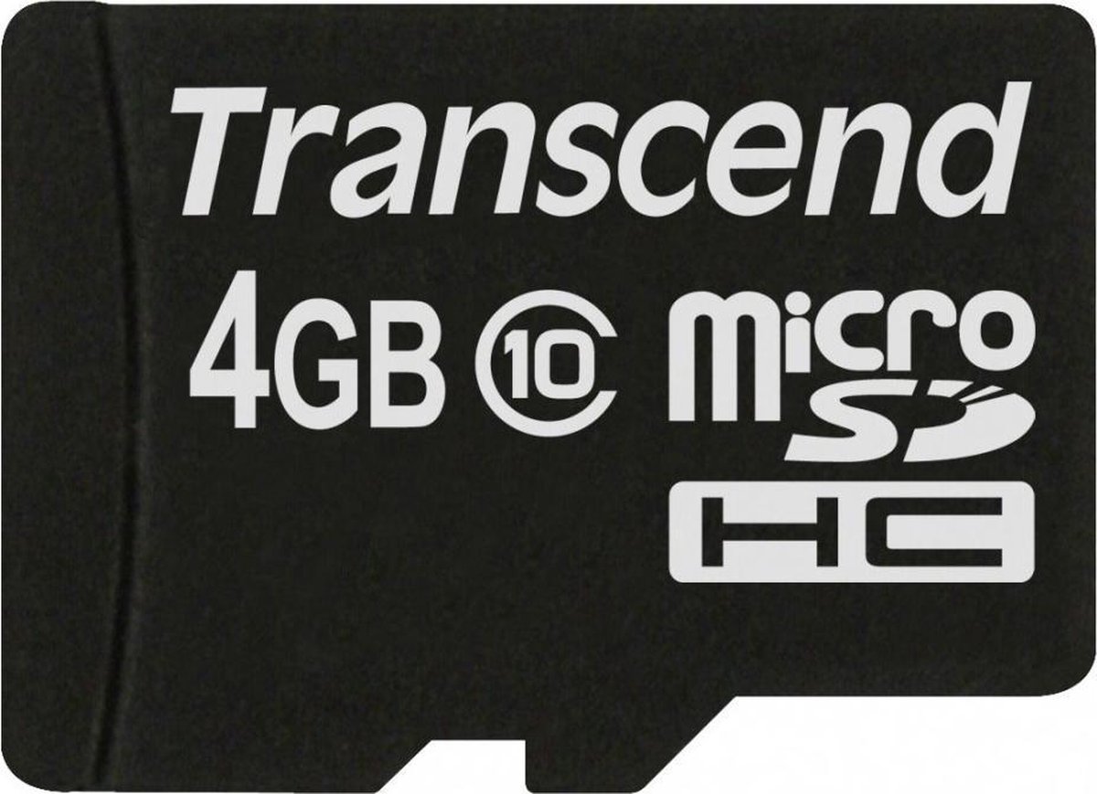 mmcページ Transcend MicroSDHC-Kaart zonder Adapter - 4 GB | bol