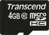 Transcend MicroSDHC-Kaart zonder Adapter - 4 GB