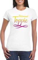 Helemaal Toppie t-shirt wit dames S