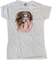 Lady Gaga Dames Tshirt -S- Art Pop Teaser Wit