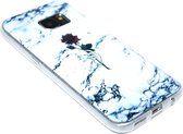 Rozen hoesje wit siliconen Geschikt voor Samsung Galaxy S7