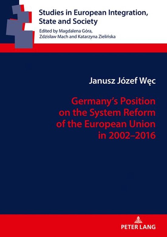Studies in European Integration, State and Society 4 - Germa ... - cover