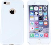 S Line Gel Silicone Case Hoesje Wit White voor Apple iPhone 7