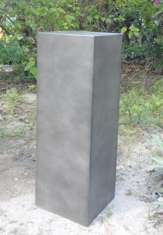 Onrustig Voorzien Verbinding Sokkel, antraciet kleur beton look, 60 tot 65 x 20 x 20 cm. Een  schitterende zuil. | bol.com