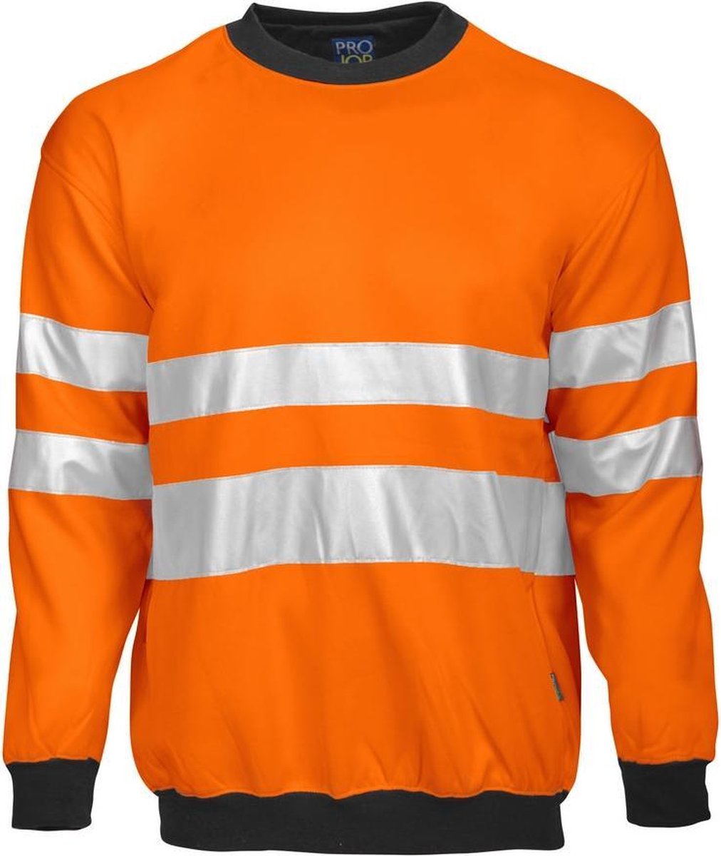 ProJob 6101 SIGNALISATIESWEATER RONDE HALS EN ISO20471 KLASSE 3 646101 – XXL Oranje