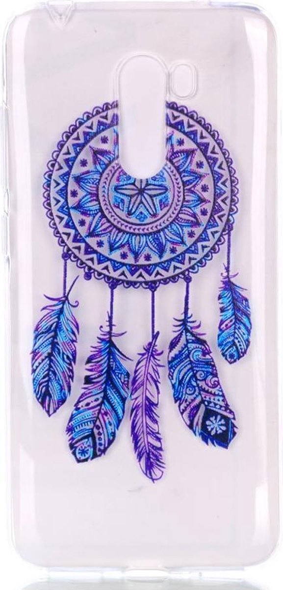 Shop4 - Xiaomi Pocophone F1 Hoesje - Zachte Back Case Dromenvanger Blauw