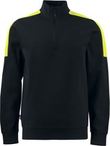 ProJob 2128 SWEATER MET KORTE RITSSLUITING 642128 - Zwart - 3XL