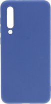 Shop4 - Xiaomi Mi 9 SE Hoesje - Zachte Back Case Mat Donker Blauw
