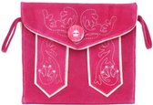 Tiroler tasje roze 14x16cm