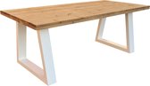 Eettafel "Vancouver" tafel A-poot wit 90 / 220 cm - eetkamertafel - eettafel hout