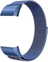 Adge® Milanees bandje - Fitbit Charge 2 - Blauw