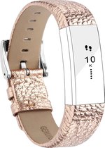 YONO Leer bandje - Fitbit Alta (HR) - Roze Goud