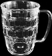 Bierpul - Bierglas - Kunststof bierpullen - Oktoberfest - 50 cl - Transparant - 6 stuks