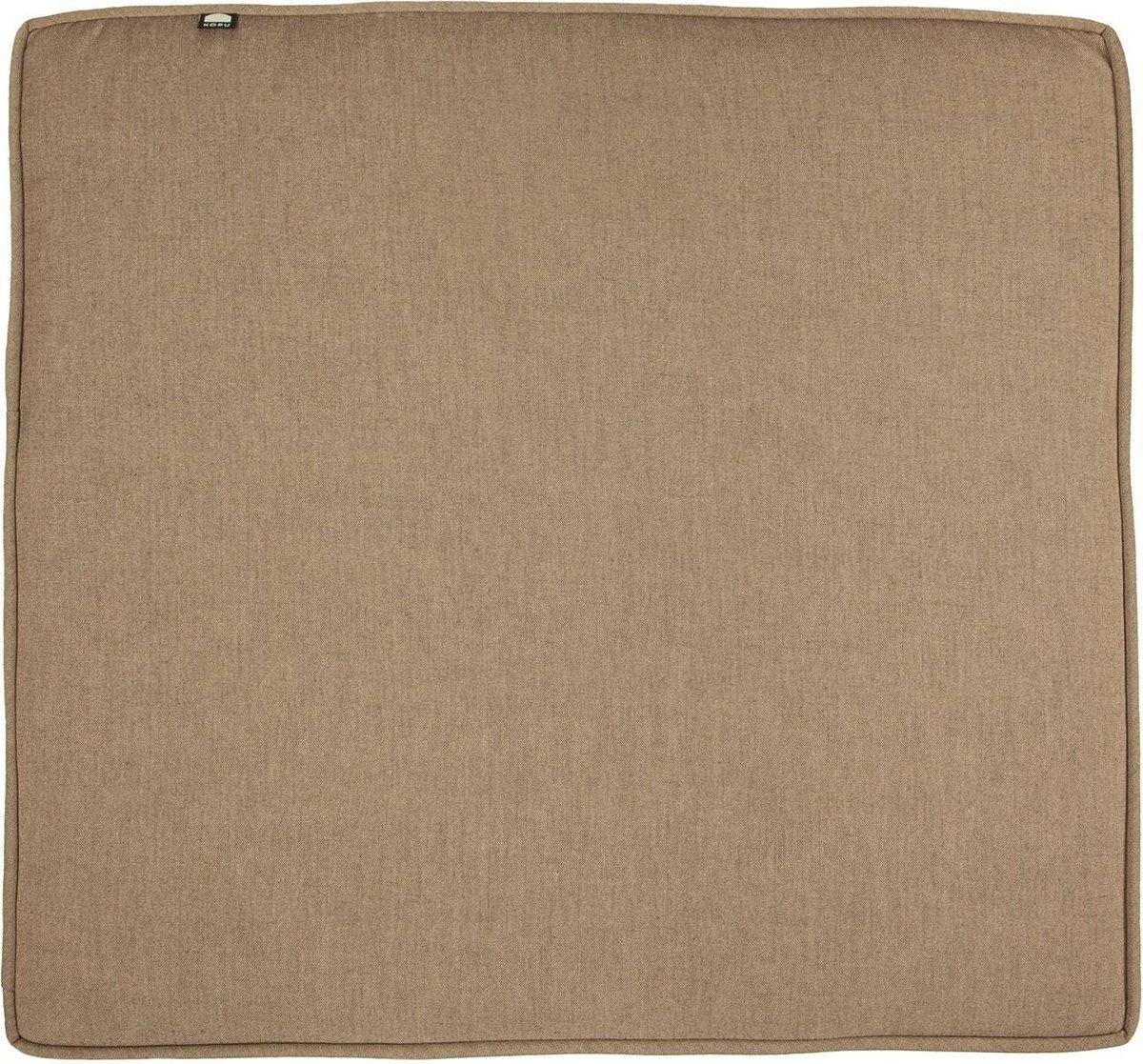 Stijlvol beige loungekussen met prismapatroon van Kopu, ideaal voor zitcomfort in de tuin of op het terras.