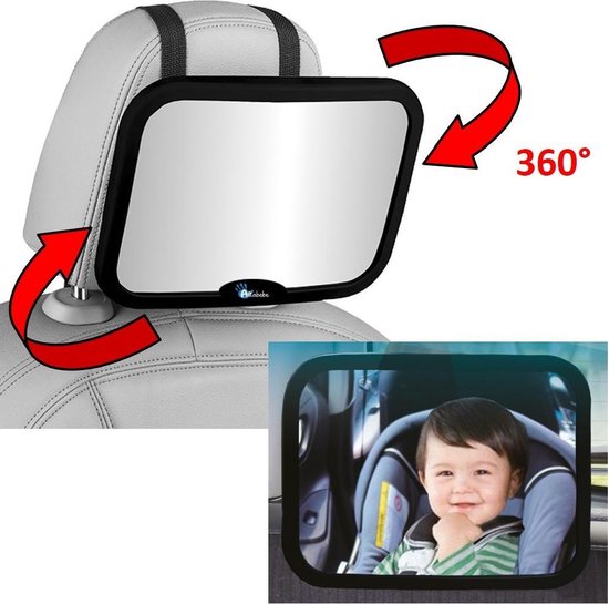 Altabebe – Autospiegel baby achterbank - Baby spiegel auto - Zwart | bol.com